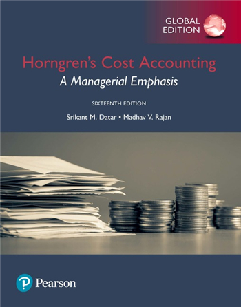 horngren cost accounting 16th edition